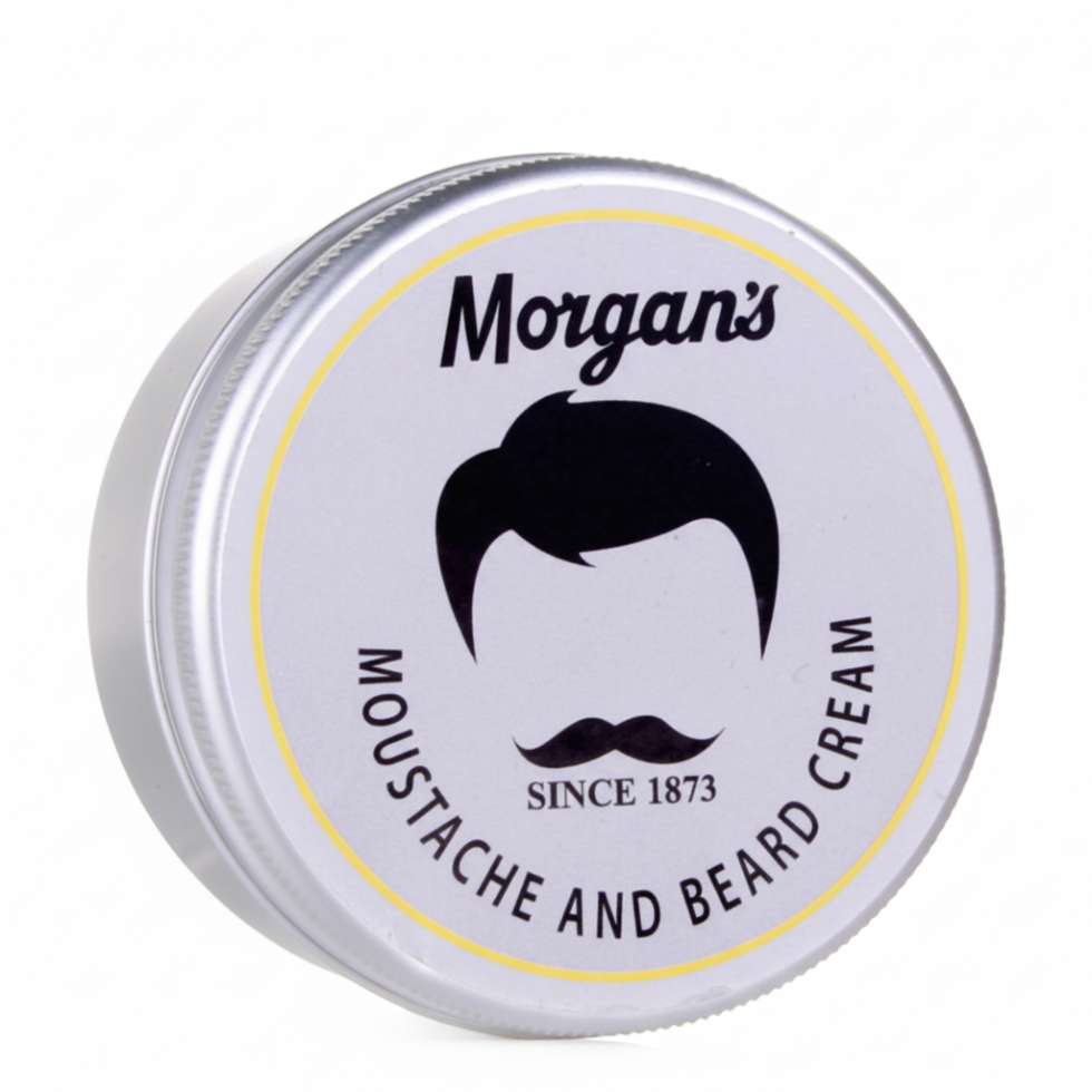 morgans moustache beard cream softening moisturizing facial hair care smooth non greasy grooming styling