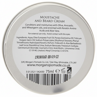 morgans moustache beard cream softening moisturizing facial hair care smooth non greasy grooming styling