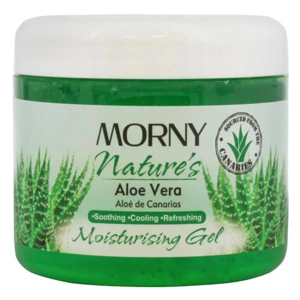 Morny Nature aloe vera moisturising gel 300ml hydrating soothing skin and hair care lightweight gel