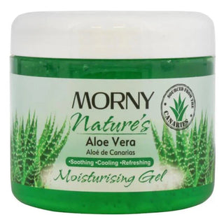 Morny Nature aloe vera moisturising gel 300ml hydrating soothing skin and hair care lightweight gel