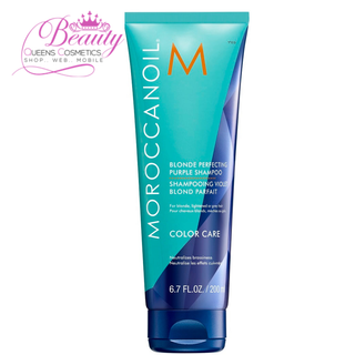 Moroccanoil Blonde Perfecting Purple Shampoo 200ml | Neutralize Brassiness