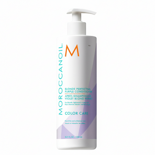 Moroccanoil Blonde Perfecting Purple Conditioner 500ml for anti-brass and hydrating hair care

