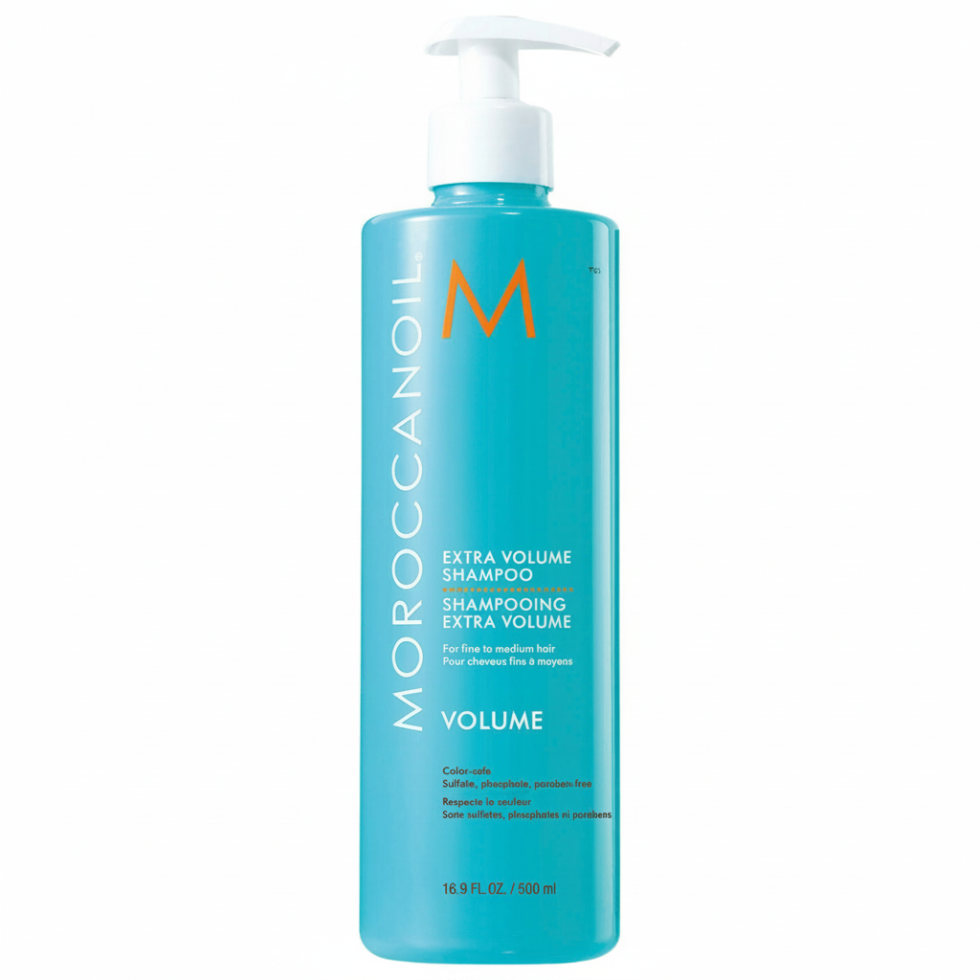 Moroccanoil Extra Volume Shampoo 500ml for lightweight body and volume for fine hair
