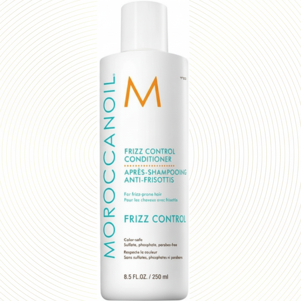 Moroccanoil Frizz Control Conditioner 250ml for anti-frizz humidity protection and shine

