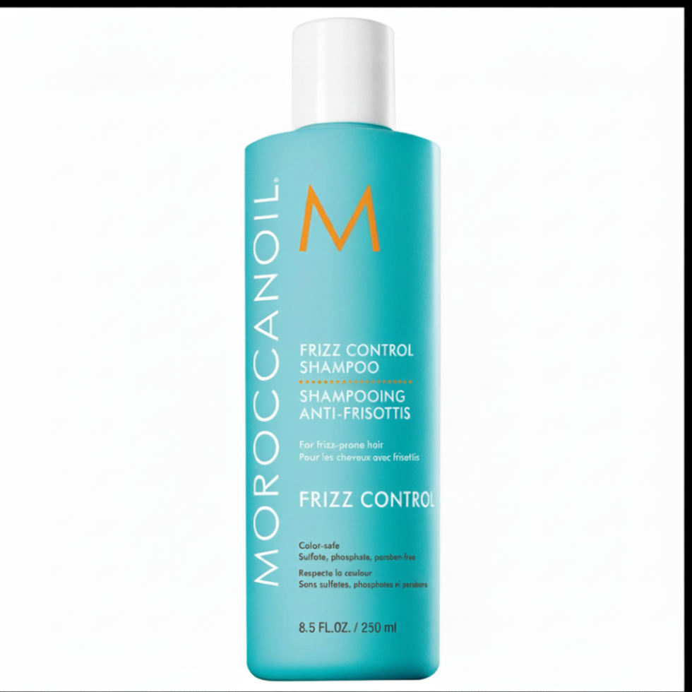 Moroccanoil Frizz Control Shampoo 250ml for anti-frizz humidity protection and shine
