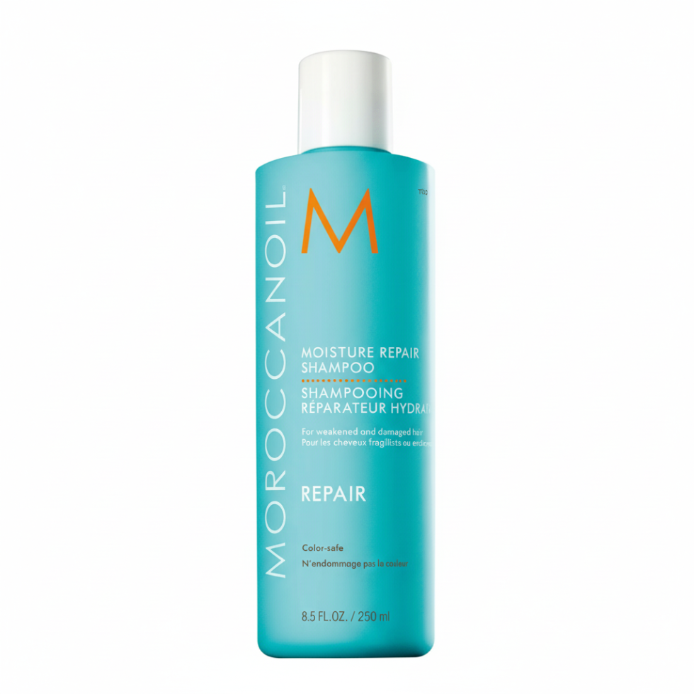 Moroccanoil moisture repair shampoo 250ml for damaged dry and chemically treated hair
