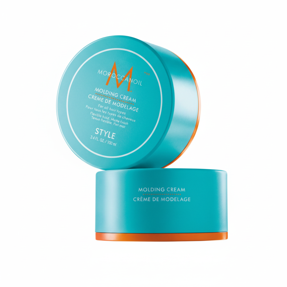 Moroccanoil Molding Cream 100ml for flexible hold texture and semi-matte hair styling
