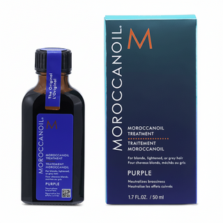 Moroccanoil Purple Treatment 50ml anti-brass hair oil for blonde highlighted and silver hair
