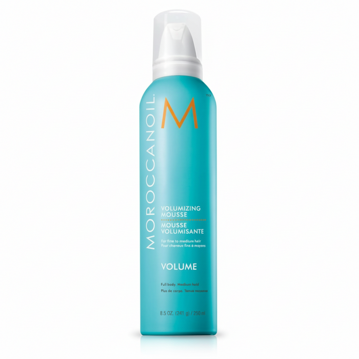 Moroccanoil Volumizing Mousse 250ml for lightweight styling and lasting volume