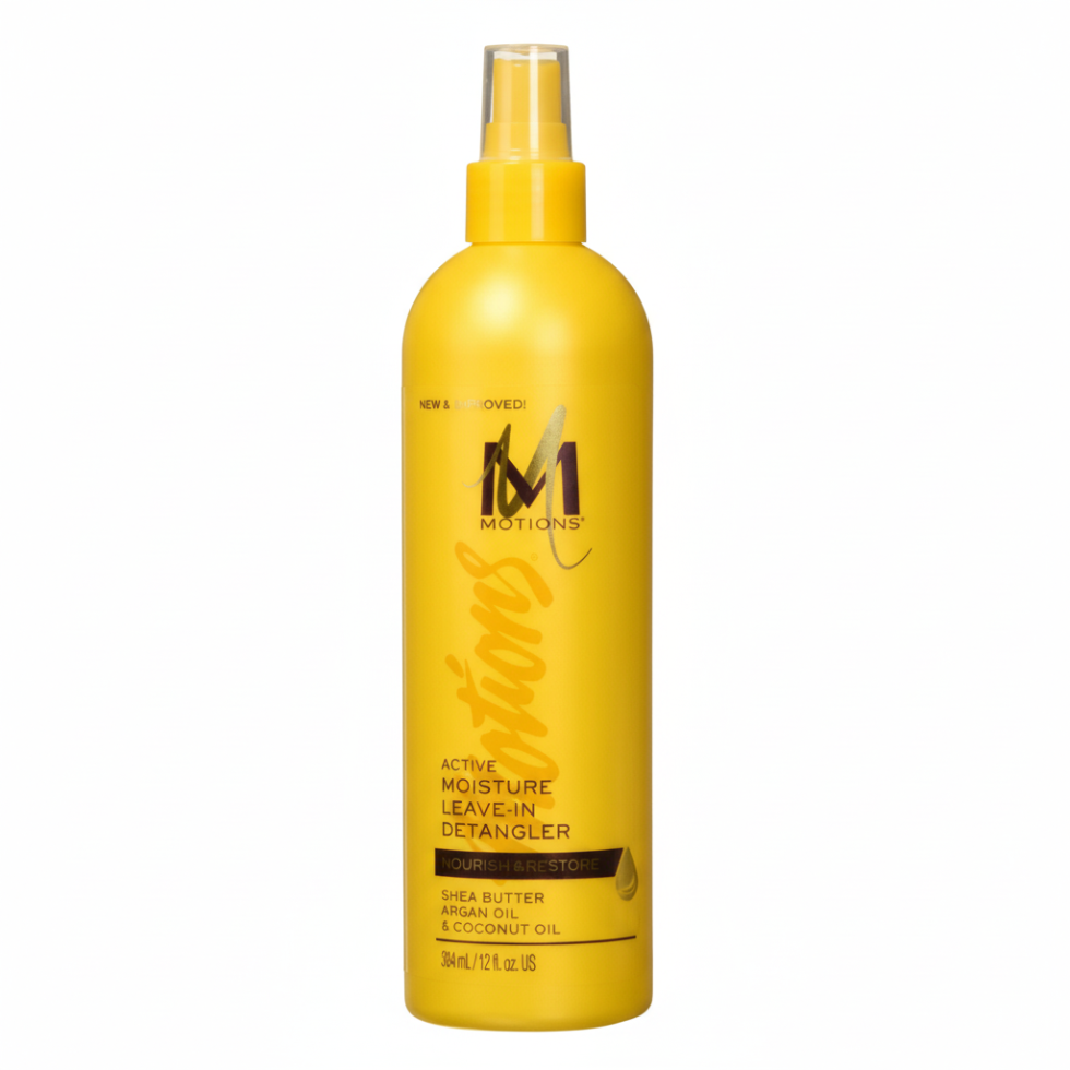 motions active moisture leave in detangler 384ml hydrating hair spray for detangling frizz control smooth soft manageable hair