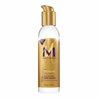 Motions radiating hair gloss 5.9oz shine and frizz control for natural textures smooth polished and healthy looking hair finish