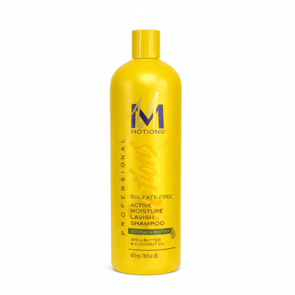 Motions professional sulfate free active moisture lavish shampoo 473ml nourish and restore hair with gentle cleansing and deep hydration care