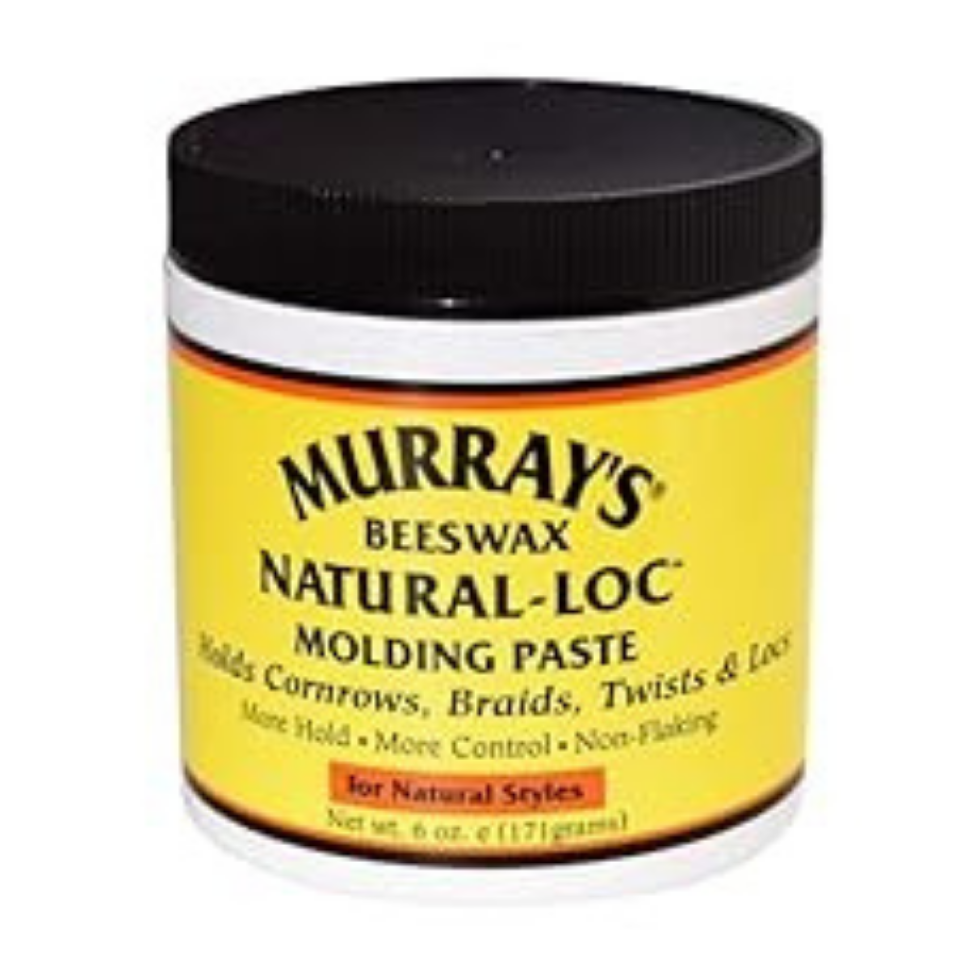 murrays beeswax natural loc molding paste for strong hold loc twist and braid styling with frizz control and natural shine finish
