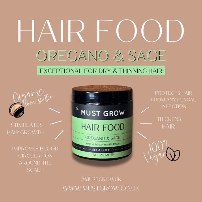Must grow hair food oregano and sage scalp moisturiser for hydration nourishment and healthy hair care
