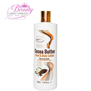 NATSKIN Lotion pour les mains et le corps au beurre de cacao -500 ml/17,59 fl.oz