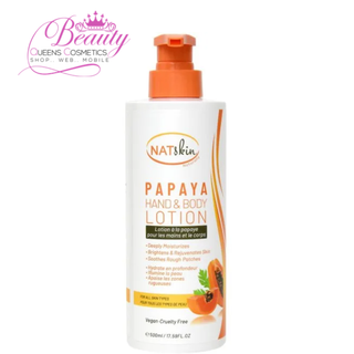 NATSKIN Lotion pour les mains et le corps à la papaye -500 ml/17,59 fl.oz
