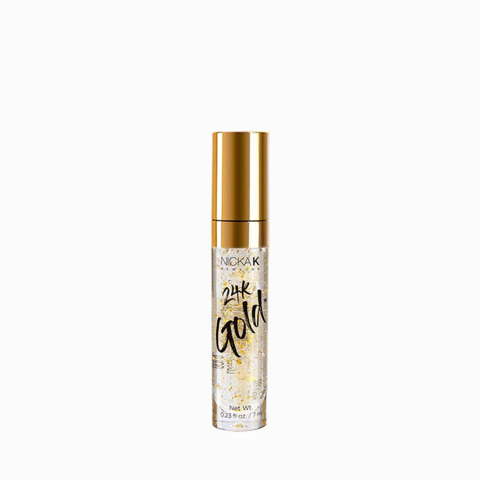 NICKAK 24K Gold Lip Gloss | High Shine Hydrating Plumping Gloss