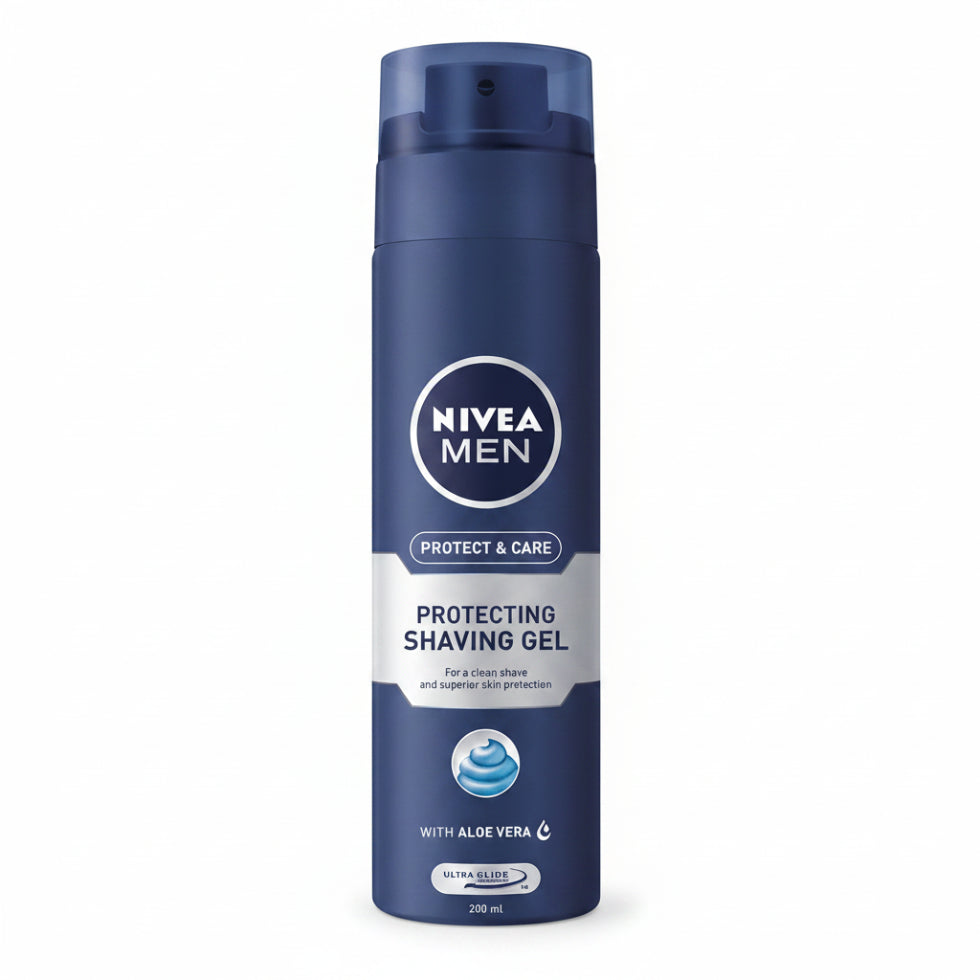 nivea men protect and care shaving gel 200ml smooth protective shave gel for men grooming care