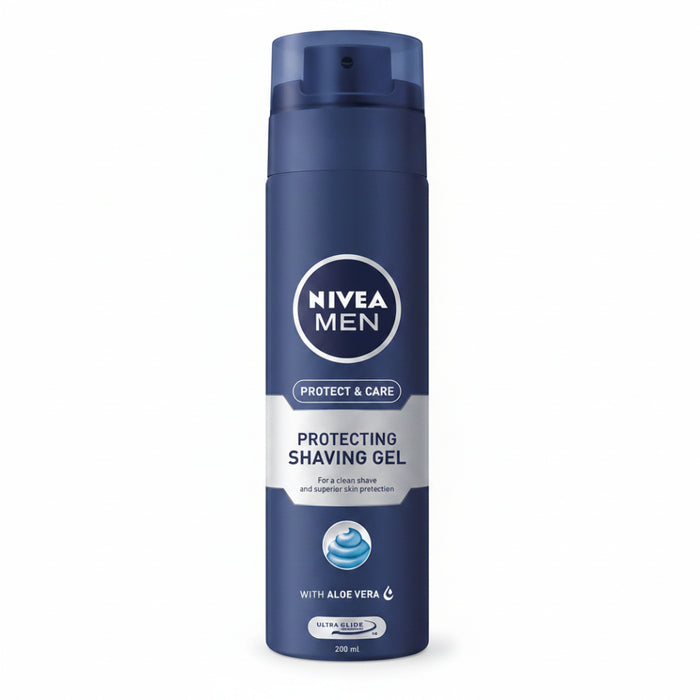 nivea men protect and care shaving gel 200ml smooth protective shave gel for men grooming care