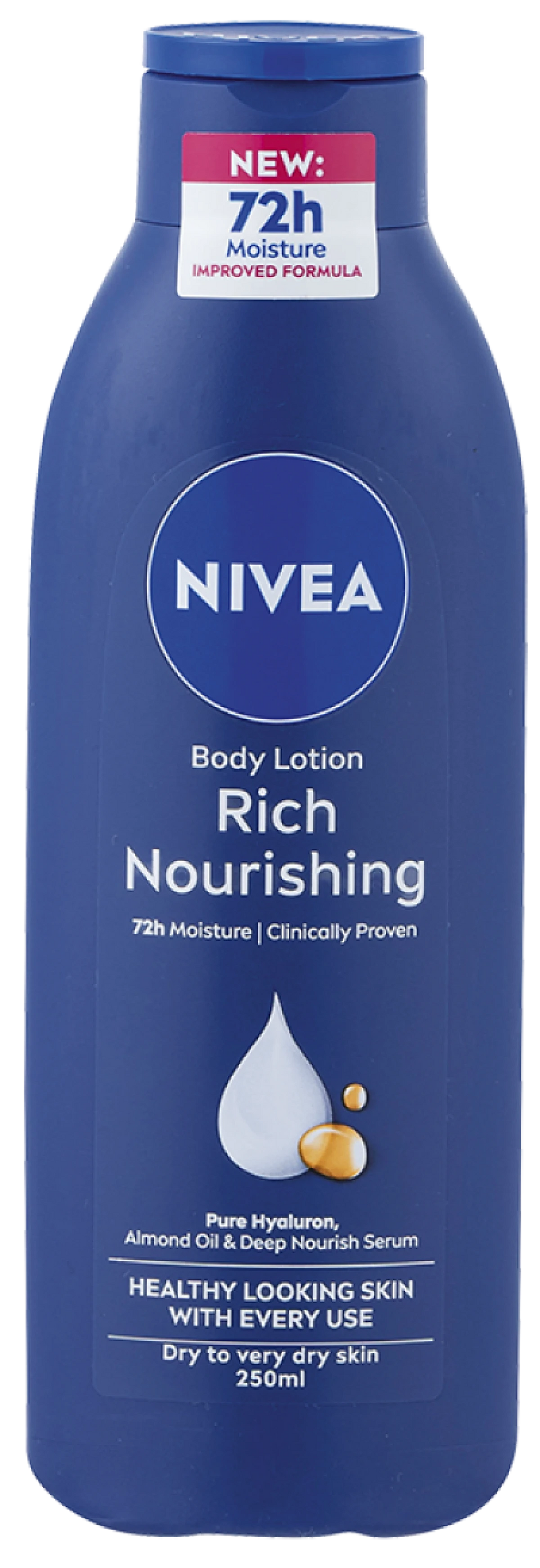 nivea rich nourishing body lotion 400ml deep moisture dry skin care soft smooth hydrated skin non greasy nourishing lotion