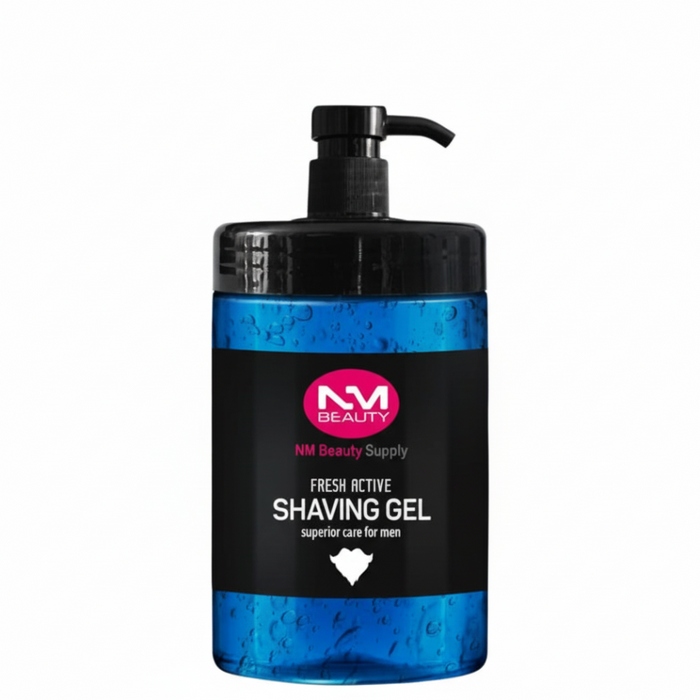 nm beauty shaving gel pro cool smooth 1000ml anti razor burn cooling shaving gel smooth glide barber professional grooming product