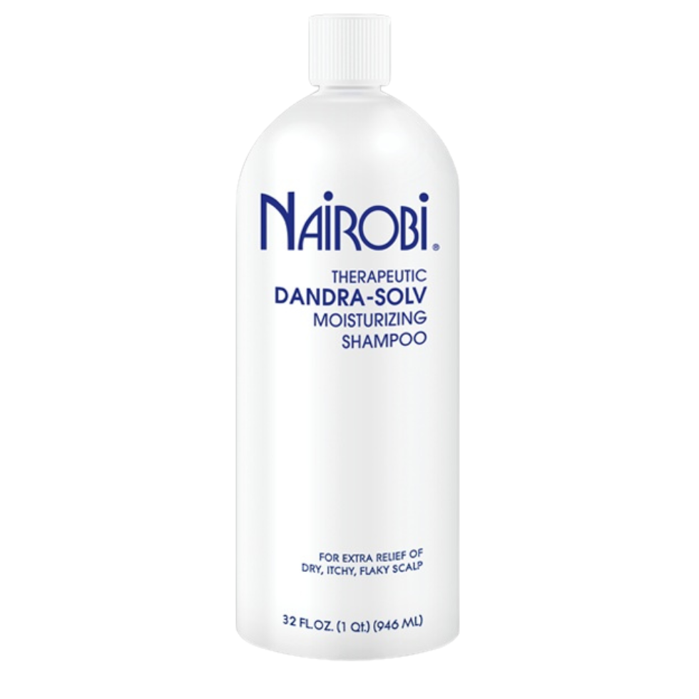 Nairobi Dandra-Solv Moisturizing Shampoo 32oz for hydrating and soothing dry flaky scalp