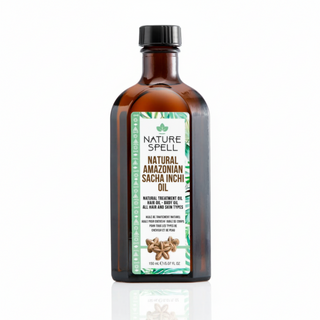 nature spell amazonian sacha inchi oil 150ml for hair nourishment strengthening hydration shine and skin care all hair skin types