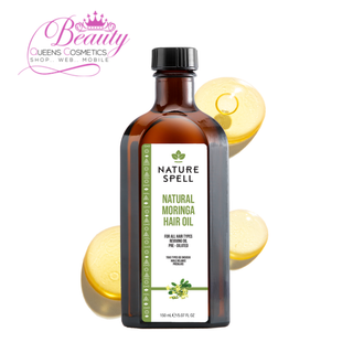 Nature Spell Natural Moringa Oil for Hair & Body 150ml | Hair Strength & Body Hydration