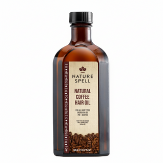 nature spell natural coffee oil 150ml for hair and skin nourishment strengthening hydration shine all hair skin types