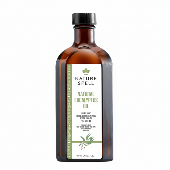 nature spell natural eucalyptus oil 150ml for scalp cleansing cooling hair care skin purification and refreshment all hair skin types