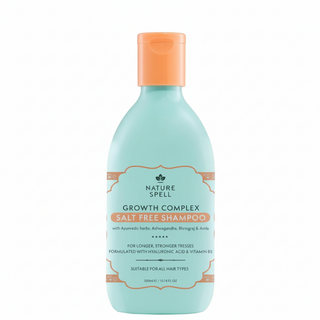 nature spell growth complex salt free shampoo 300ml for hair strength volume boost and healthy fuller hair