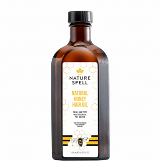 nature spell natural honey oil 150ml for hair and skin deep moisturizing nourishment shine softness and hydration all hair skin types
