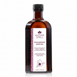 nature spell hyaluronic acid oil 150ml for hair and skin deep hydration moisture retention shine and smooth soft healthy hair all skin types
