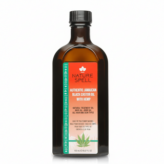 nature spell jamaican black castor oil with hemp 150ml for hair growth strengthening scalp nourishment hydration all hair types