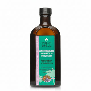 nature spell jamaican black castor oil with lavender 150ml for hair and skin nourishment strengthening hydration and soothing scalp care all types
