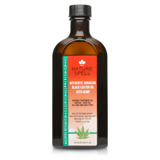 nature spell jamaican black castor oil with hemp 150ml for hair growth strengthening scalp nourishment hydration and shine all hair types
