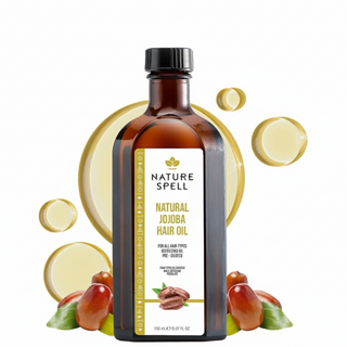 nature spell natural jojoba oil 150ml for hair and skin balancing hydration nourishment shine and smooth healthy hair all skin types