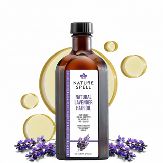 nature spell natural lavender oil 150ml for hair and skin soothing nourishment hydration shine and relaxation all hair skin types