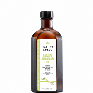nature spell natural lemongrass oil 150ml for scalp cleansing hair strengthening skin toning and oil control all hair skin types
