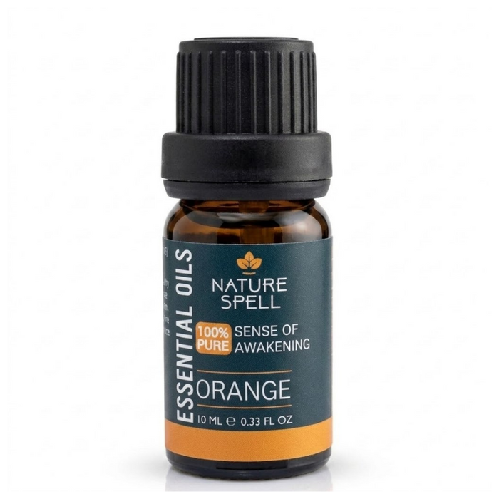 nature spell orange essential oil 10ml sense of awakening citrus aromatherapy mood boosting wellness oil