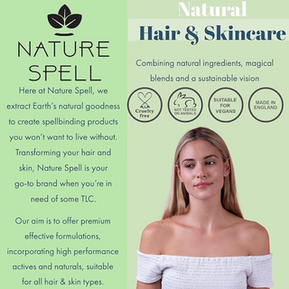 nature spell peppermint oil 150ml for cooling scalp hair nourishment strengthening hydration all hair skin types