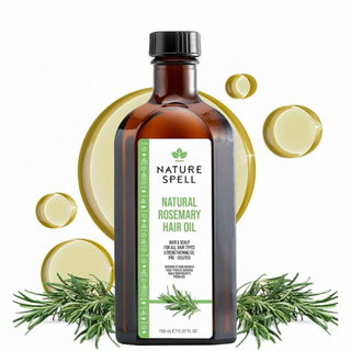 nature spell natural rosemary oil 150ml for hair growth scalp stimulation strengthening shine and healthy hair all hair types
