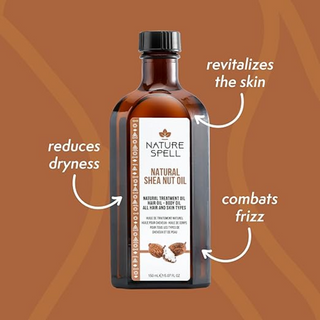 nature spell natural shea nut oil 150ml for hair and skin nourishment strengthening hydration and shine all hair skin types
