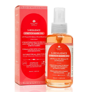 nature spell stretch mark oil 100ml for skin elasticity repair hydration smooth soft skin