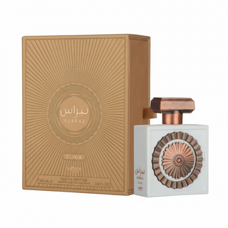 Nebras Elixir Eau De Parfum 100ml by Lattafa Pride creamy sweet vanilla milk gourmand long-lasting unisex fragrance
