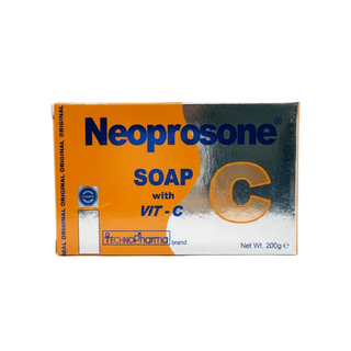 neoprosone vitamin c soap 200g savon avec brightening glow face body cleansing bar