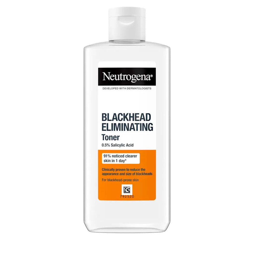 Neutrogena blackhead eliminating toner 200ml with 0.5 percent salicylic acid for pore cleansing acne control

