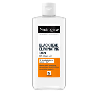 Neutrogena blackhead eliminating toner 200ml with 0.5 percent salicylic acid for pore cleansing acne control
