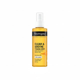 Neutrogena clear and soothe toning mist 125ml hydrating soothing oil free face mist with turmeric
