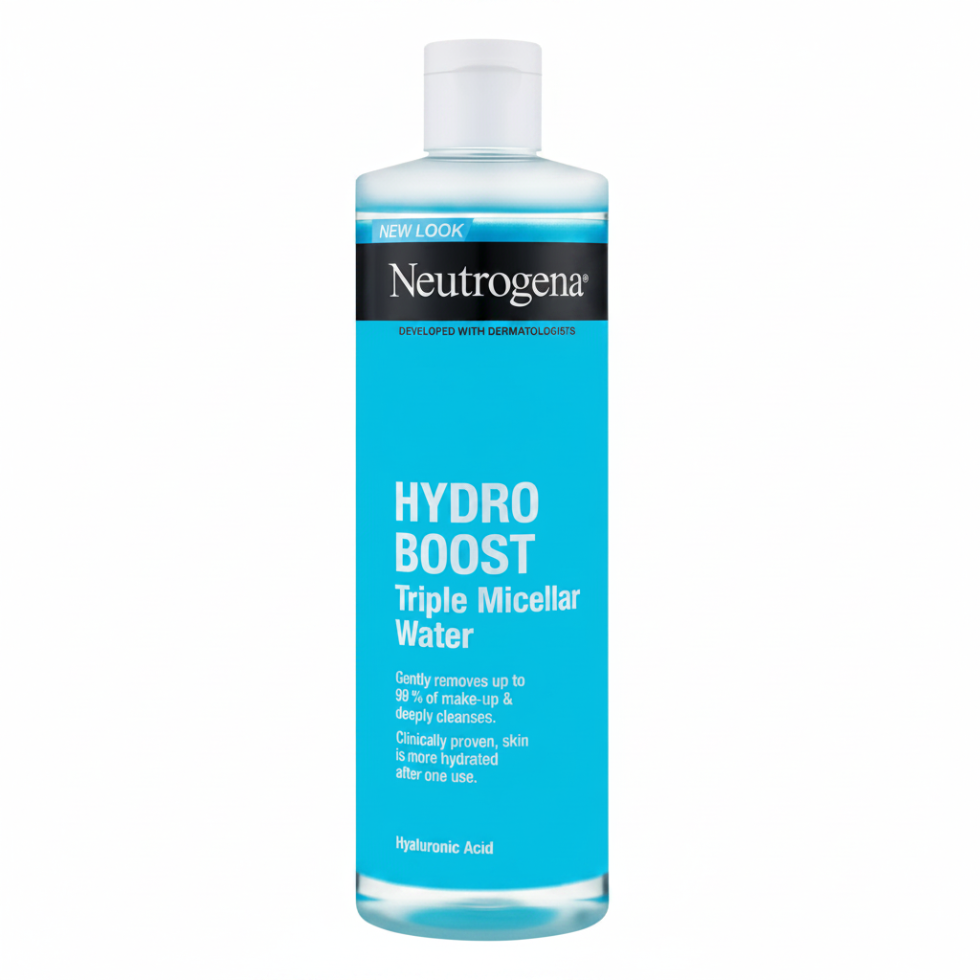 Neutrogena hydro boost triple micellar water 400ml hydrating makeup remover gentle cleansing water for soft skin